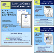 Latin and Greek Roots Challenge - Year 1 - Early Elementary Root Posters Kit