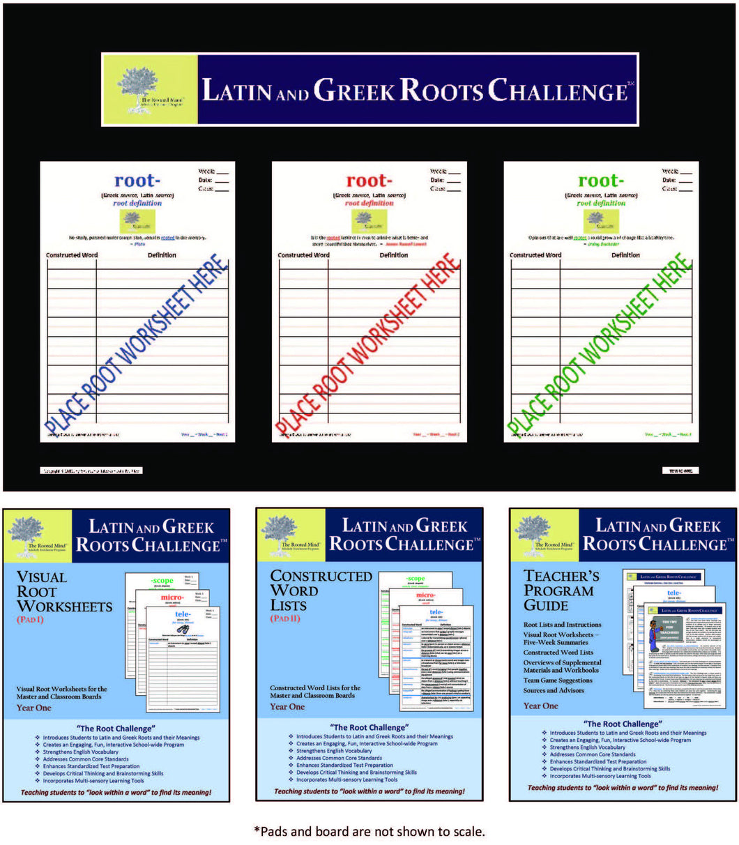 Latin and Greek Roots Challenge - Classroom Board Kit - Year 1