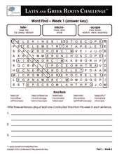 Challenge Exercises Teacher's Answer Key: Year 1 - Level 2   (Grades 2 - 4)