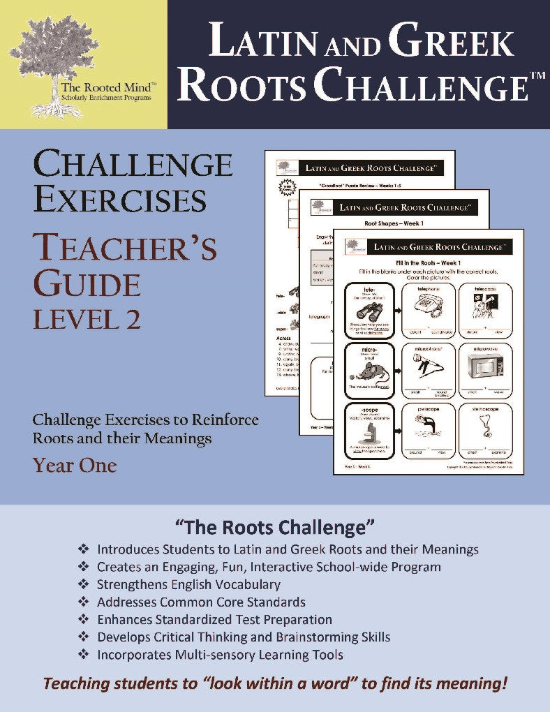Challenge Exercises Teacher's Answer Key: Year 1 - Level 2   (Grades 2 - 4)
