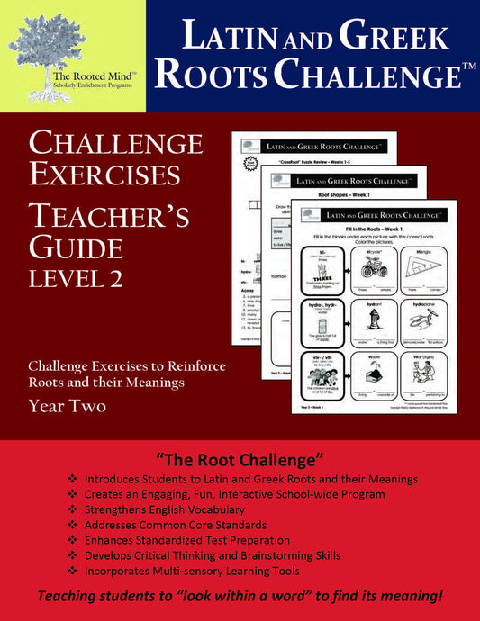 Latin and Greek Roots Challenge - Year 2 - Level 2 Teacher's Guide
