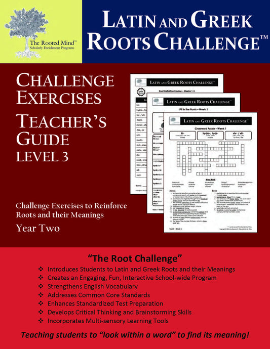Latin and Greek Roots Challenge - Year 2 - Level 3 Teacher's Guide