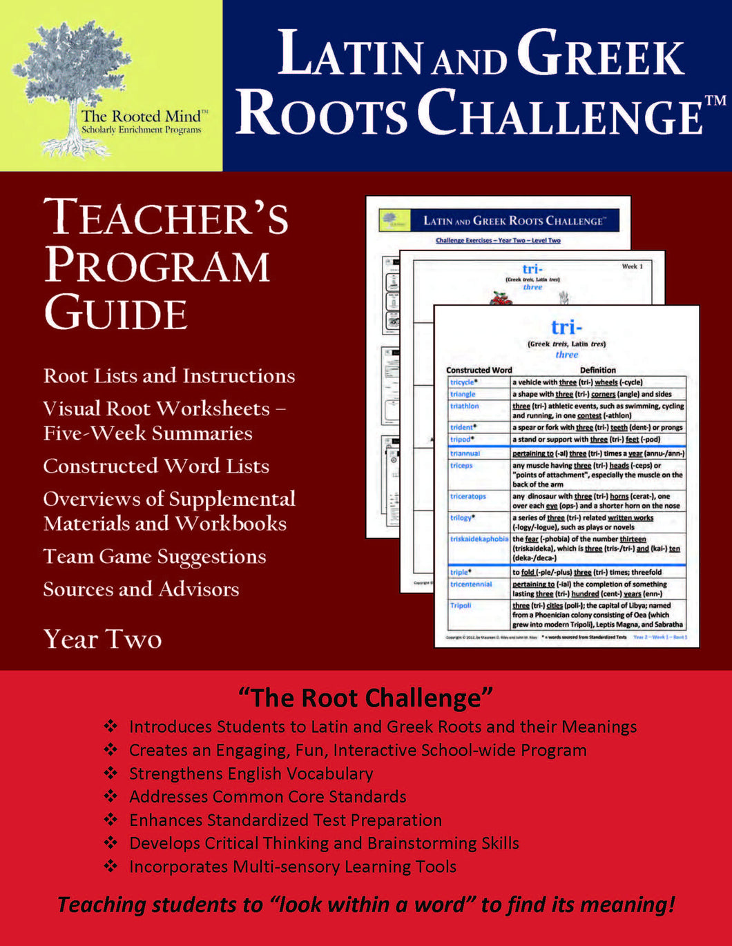 Latin and Greek Roots Challenge - Teacher's Program Guide - Year 2