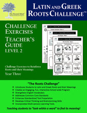 Latin and Greek Roots Challenge - Year 3 - Level 2 Teacher's Guide