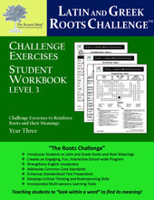 Latin and Greek Roots Challenge - Year 3 - Level 3 Student Workbook