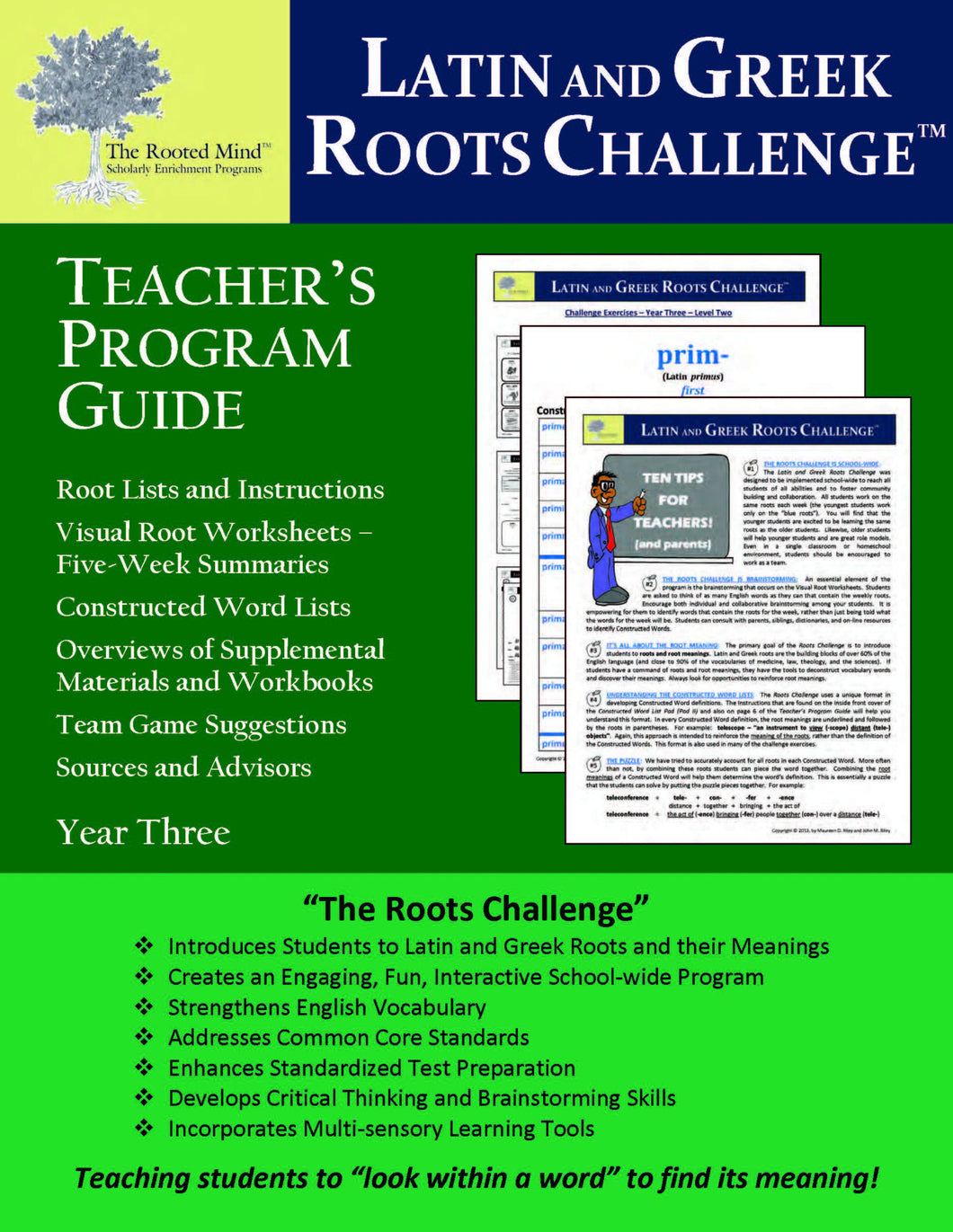 Latin and Greek Roots Challenge - Teacher's Program Guide - Year 3